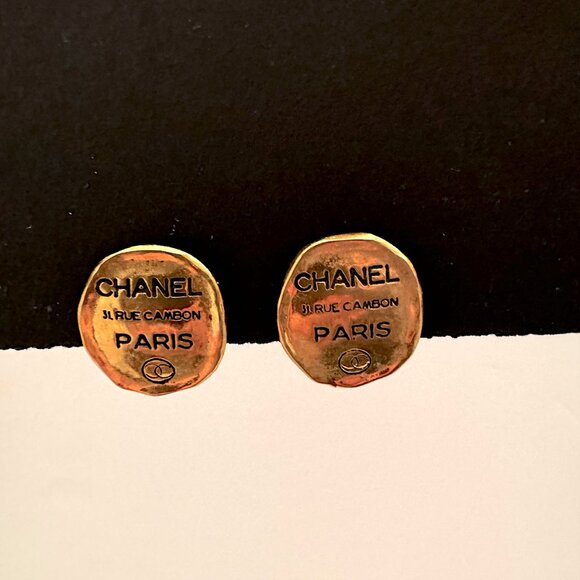 Chanel Rue Cambon Clip-On Earrings the real thing!!!! - Picture 1 of 8